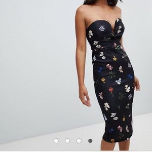 ASOS DESIGN bandeau bodycon midi dress 8